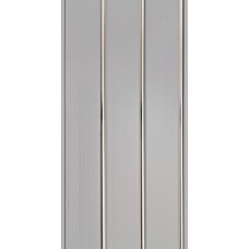 Панель ПВХ 3-х секционная БЕЛАЯ СЕРЕБРО 3000*240 мм